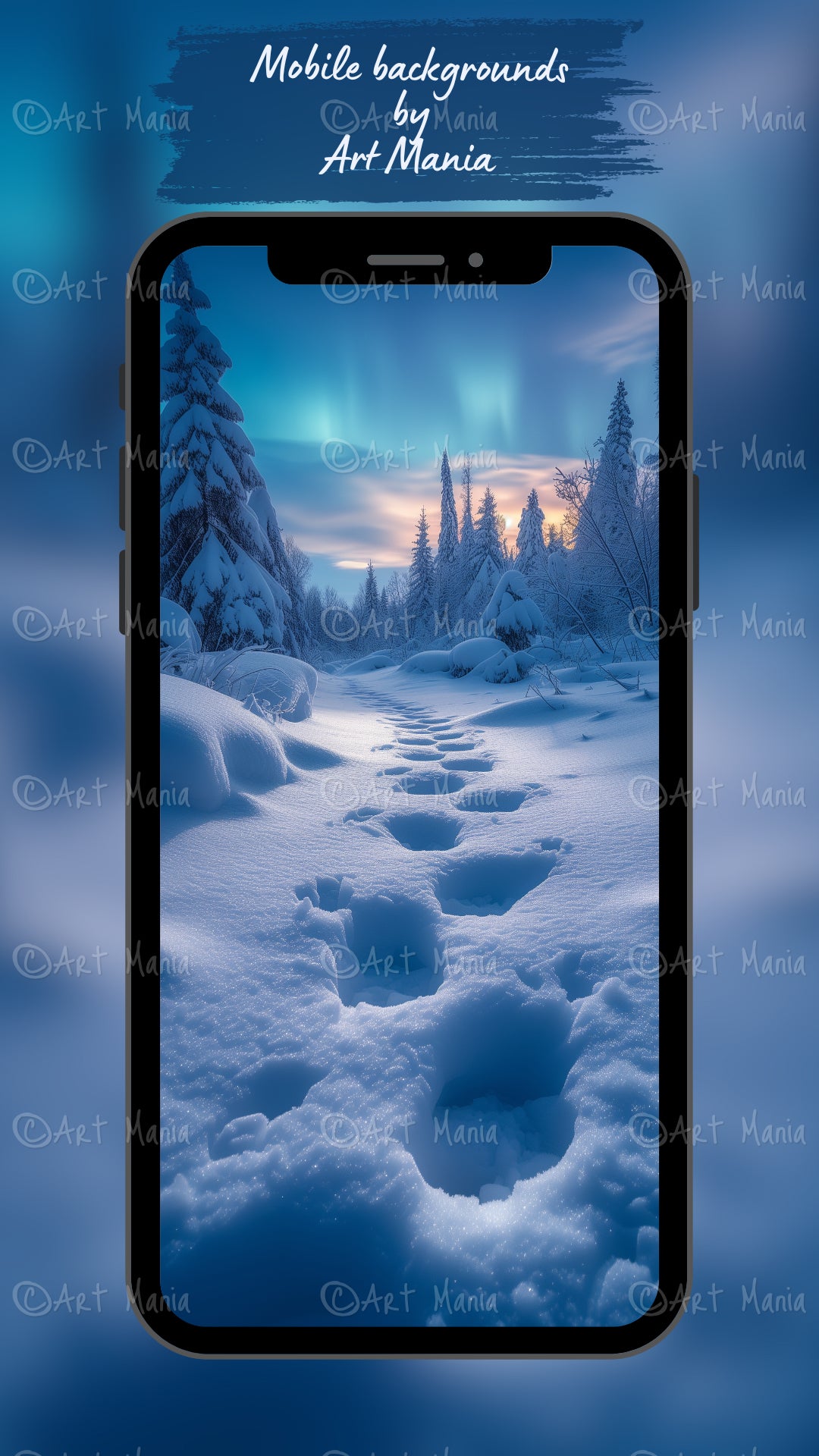 Winter magic. Mobile wallpaper