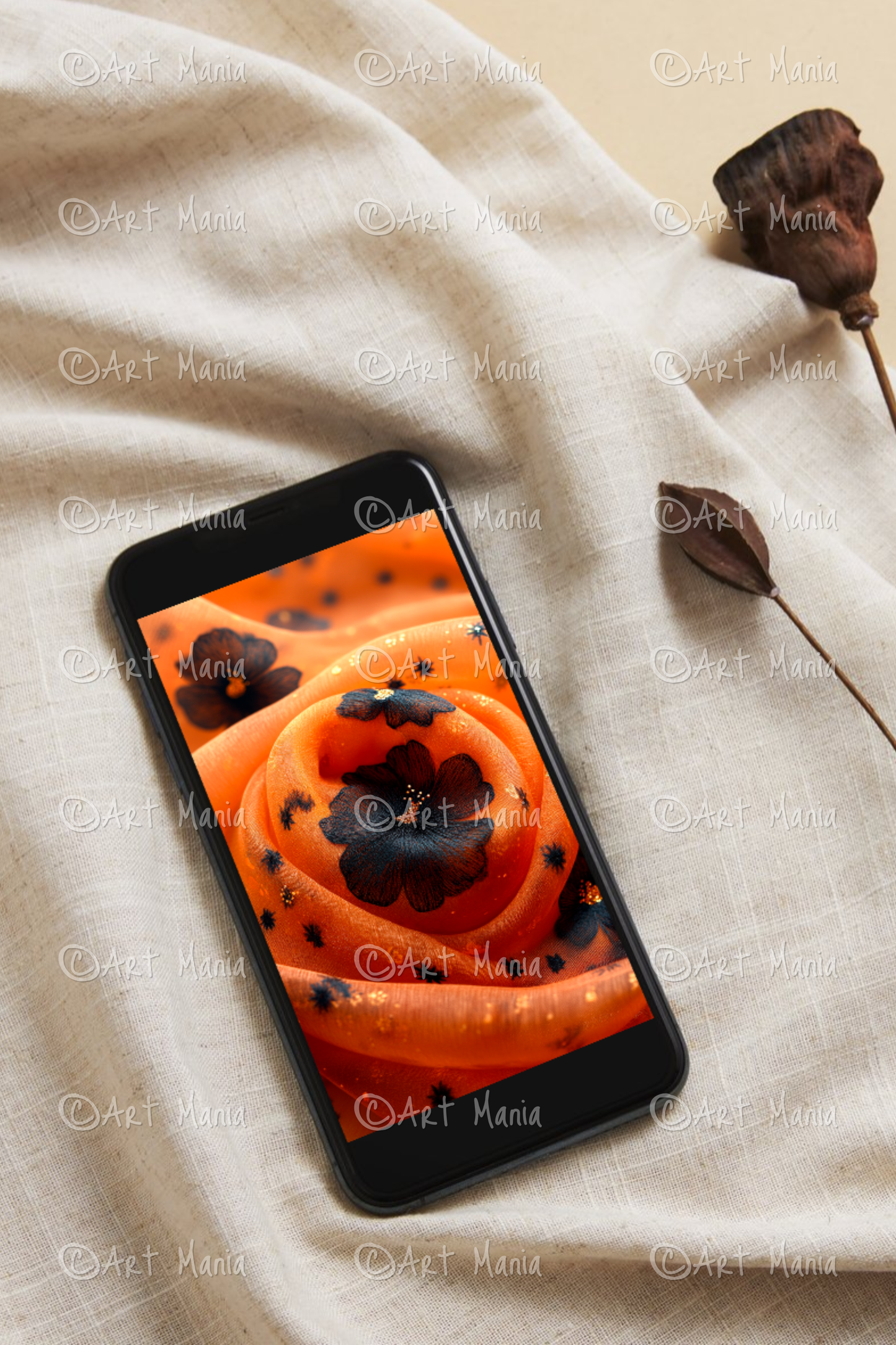 Halloween theme 03. Mobile wallpaper