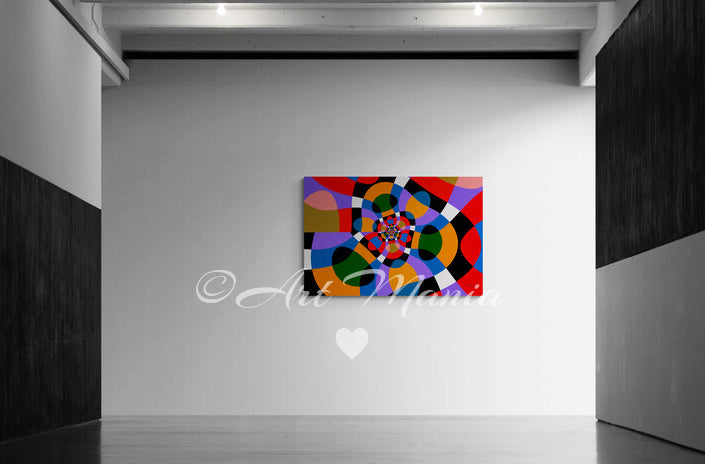 Colorful geometry. Print Under Acrylic Glass