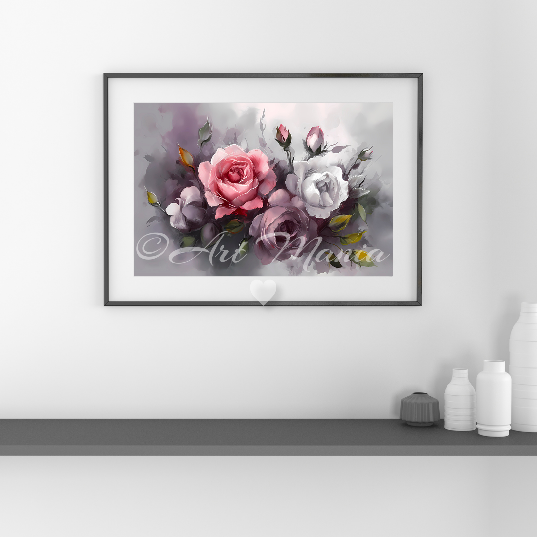 Watercolor roses
