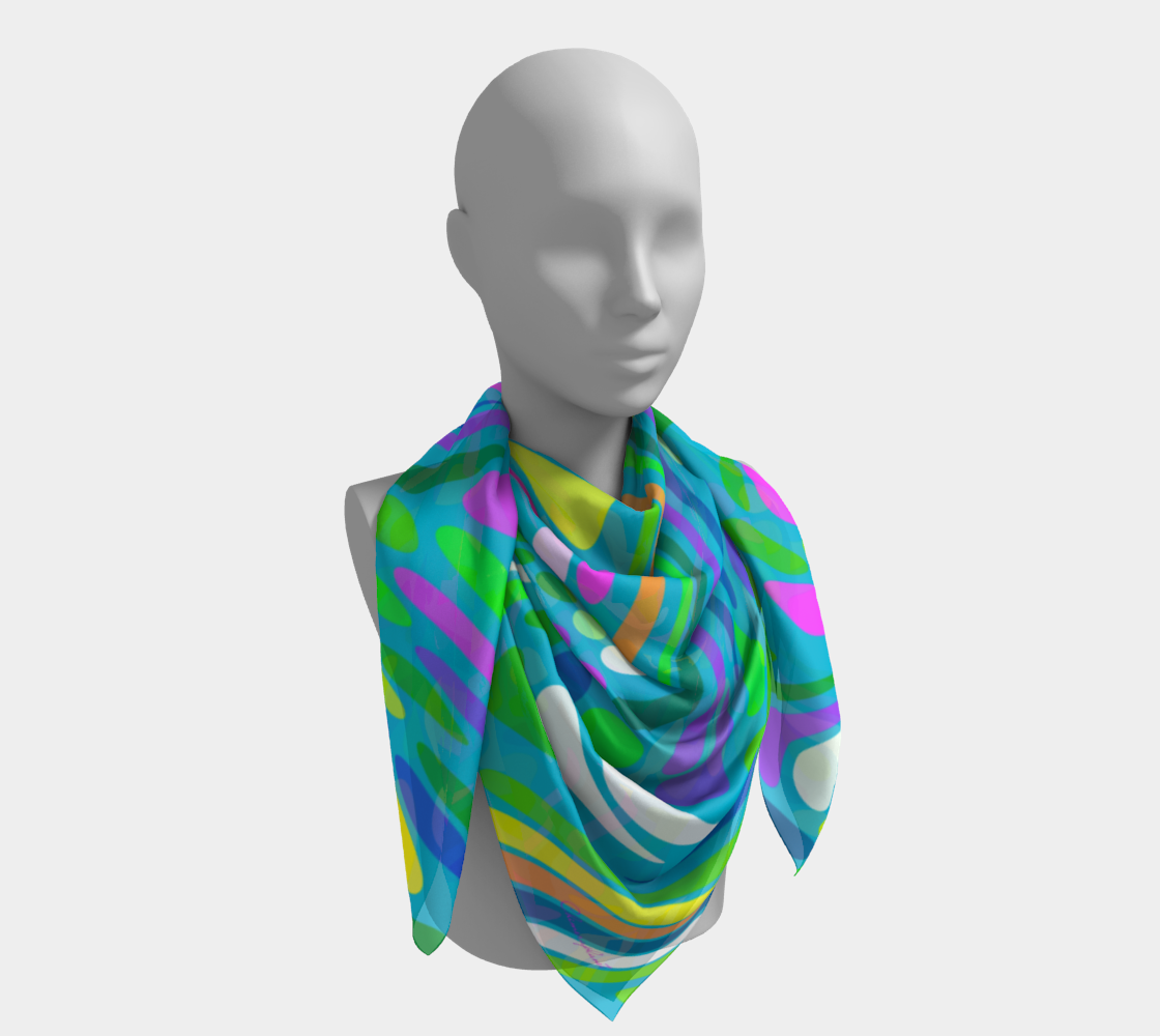 Happy summer. Turquoise Scarf