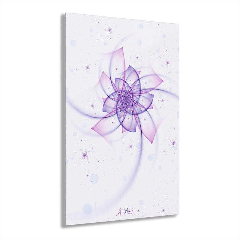 Violet flower. Print Under Acrylic Glass