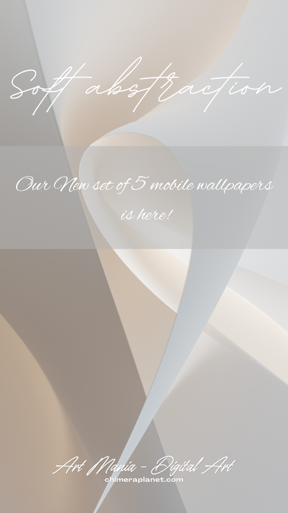 Soft abstraction. Mobile Wallpapers. Set of 5 Images