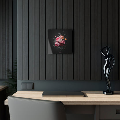 Pink flowers. ChromaLuxe HD Metal Print