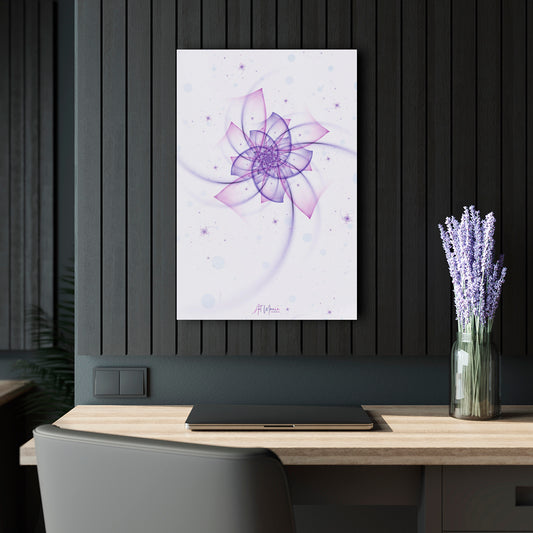 Violet flower. Print Under Acrylic Glass