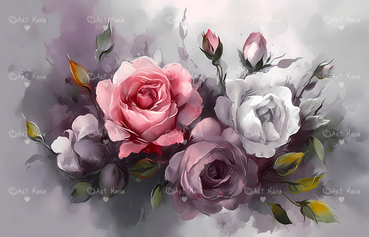 Watercolor roses