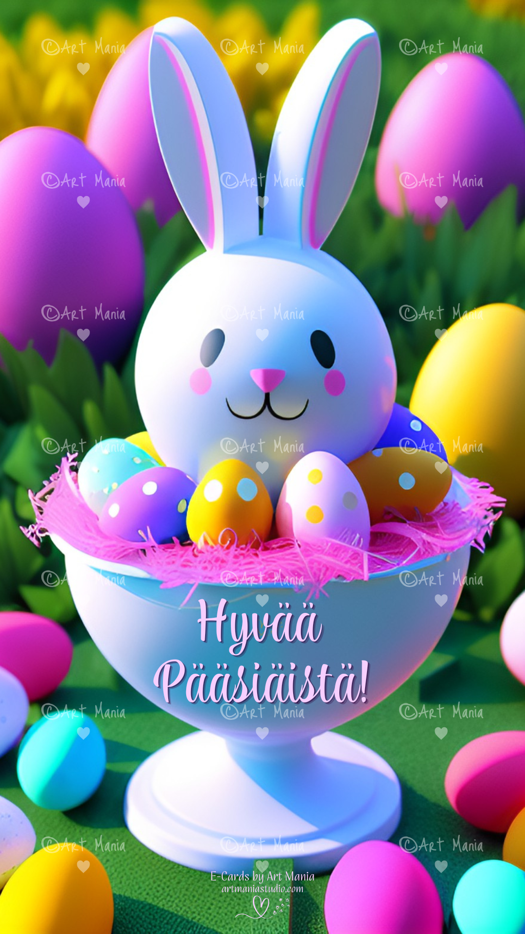 Cute bunny. E-Card
