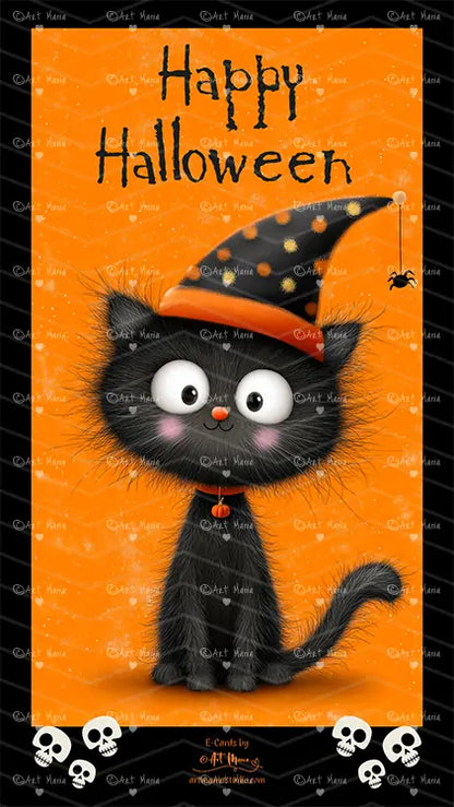 Halloween Cats. E-Card