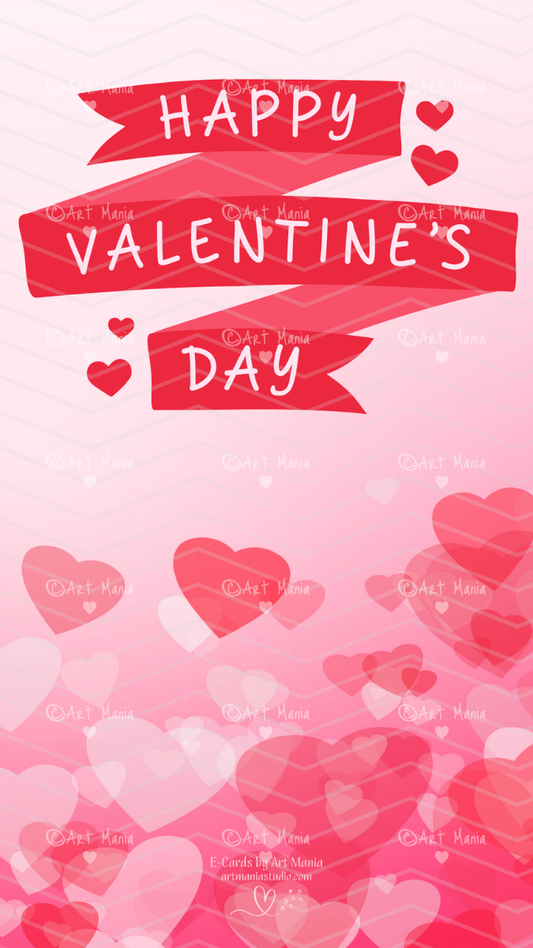Happy Valentines Day. Animated E-Card