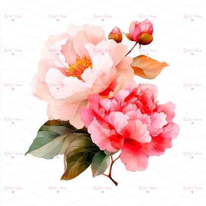 Pink peonies