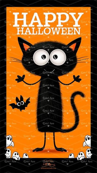 Halloween Cats. E-Card