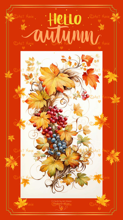 Hello Autumn #3. E-Card