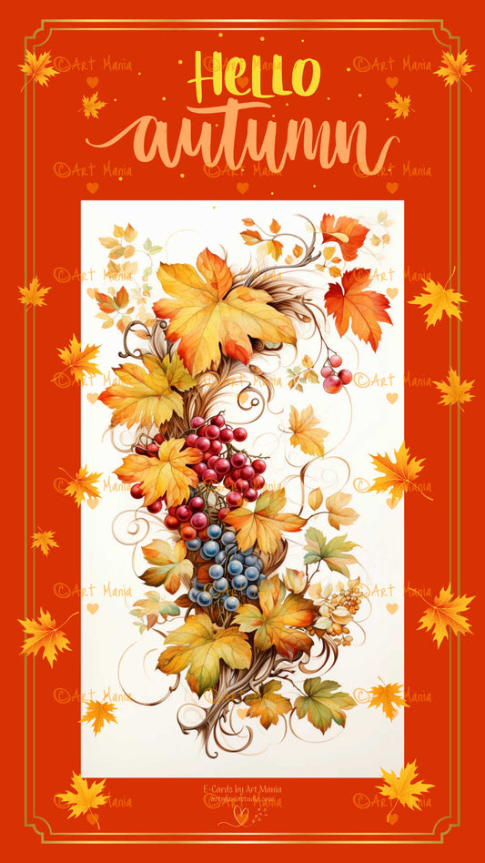 Hello Autumn #3. E-Card