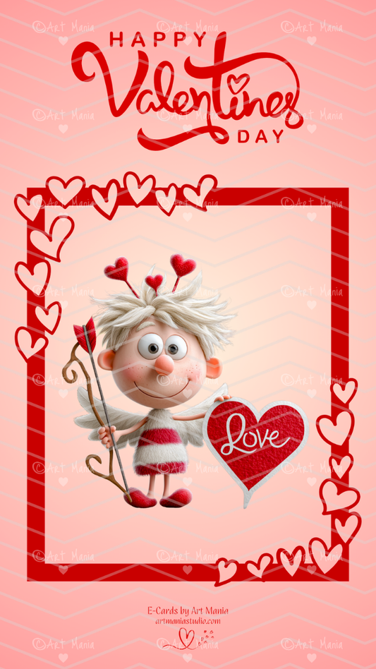 Cute cupid. E-Card
