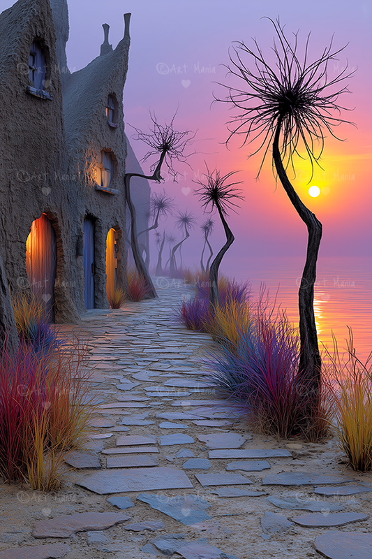 Violet sunset