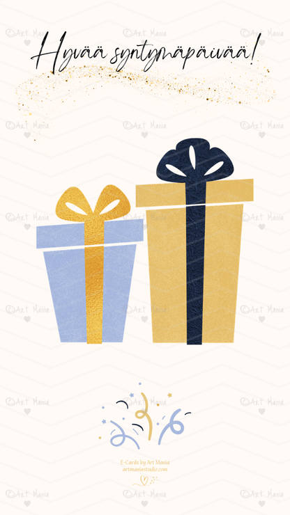 Elegant Happy Birthday E-Card