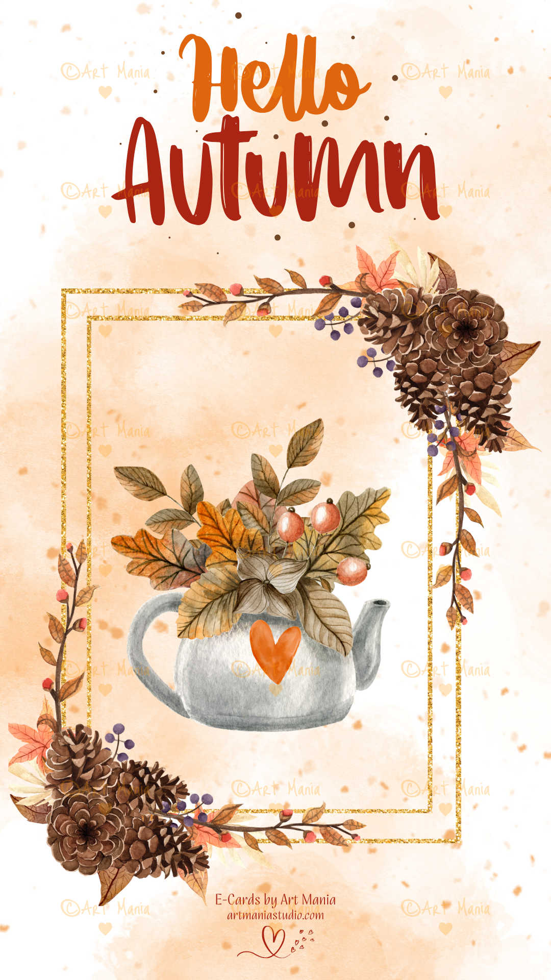 Hello Autumn. E-Card