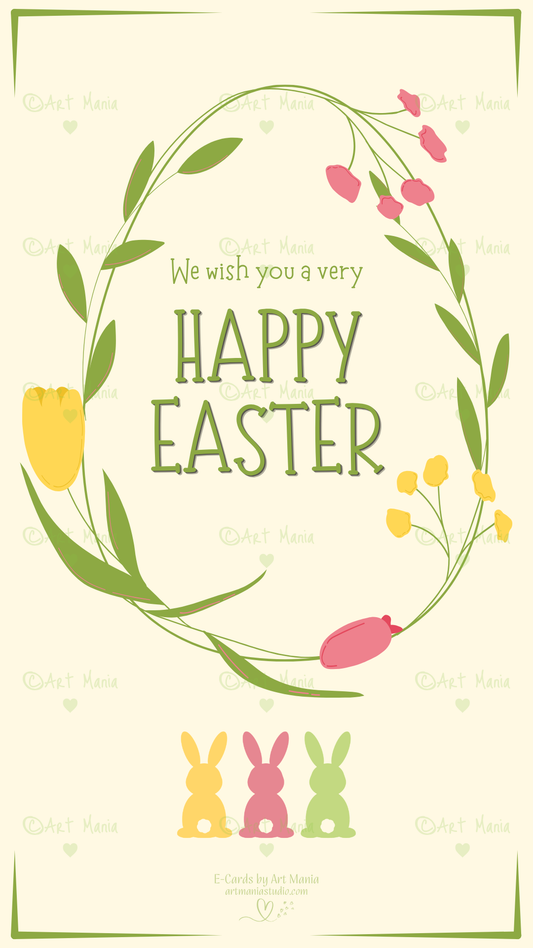 We wish you a very Happy Easter. E-Card