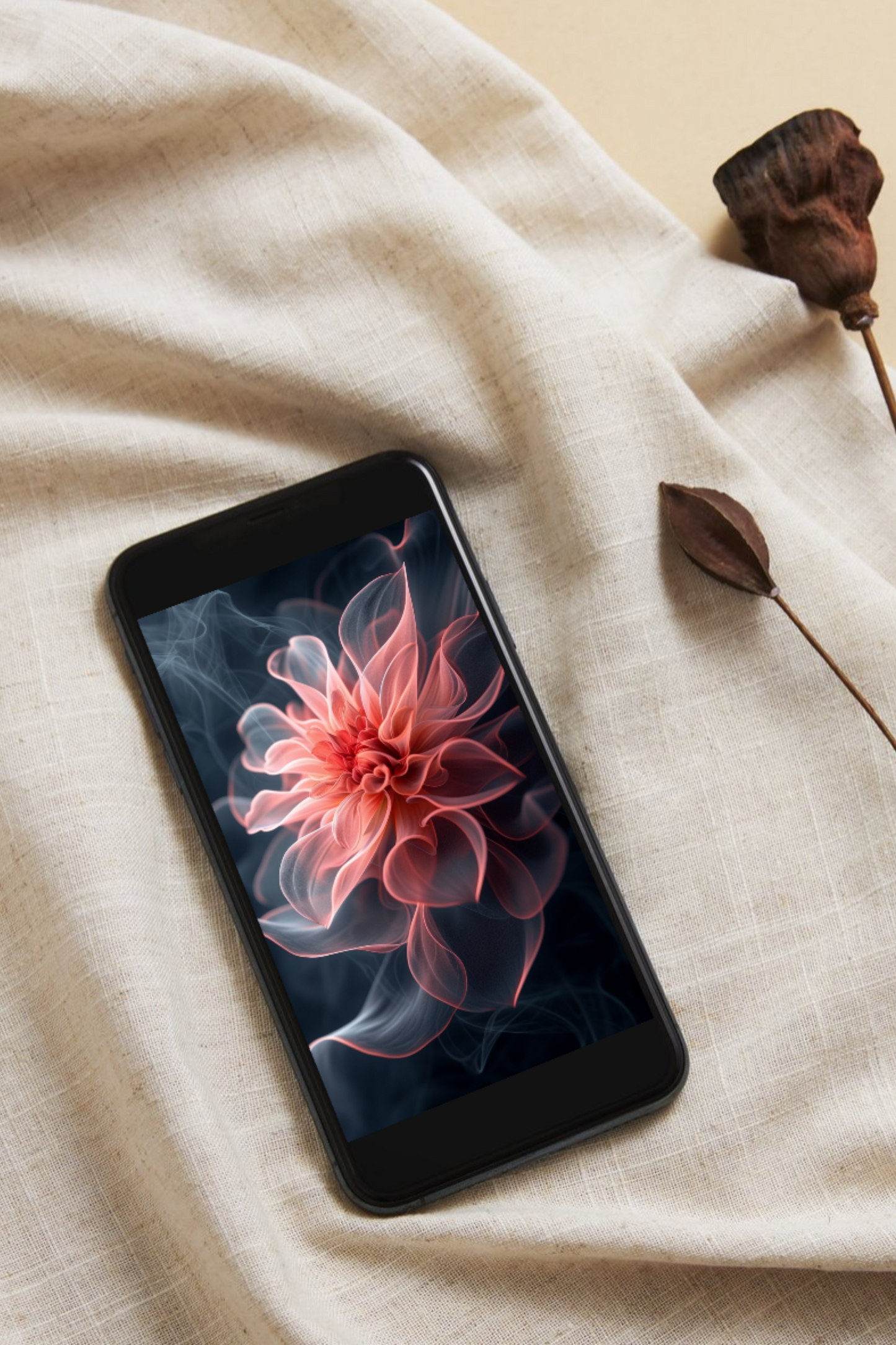 Airy flower. Mobile wallpaper