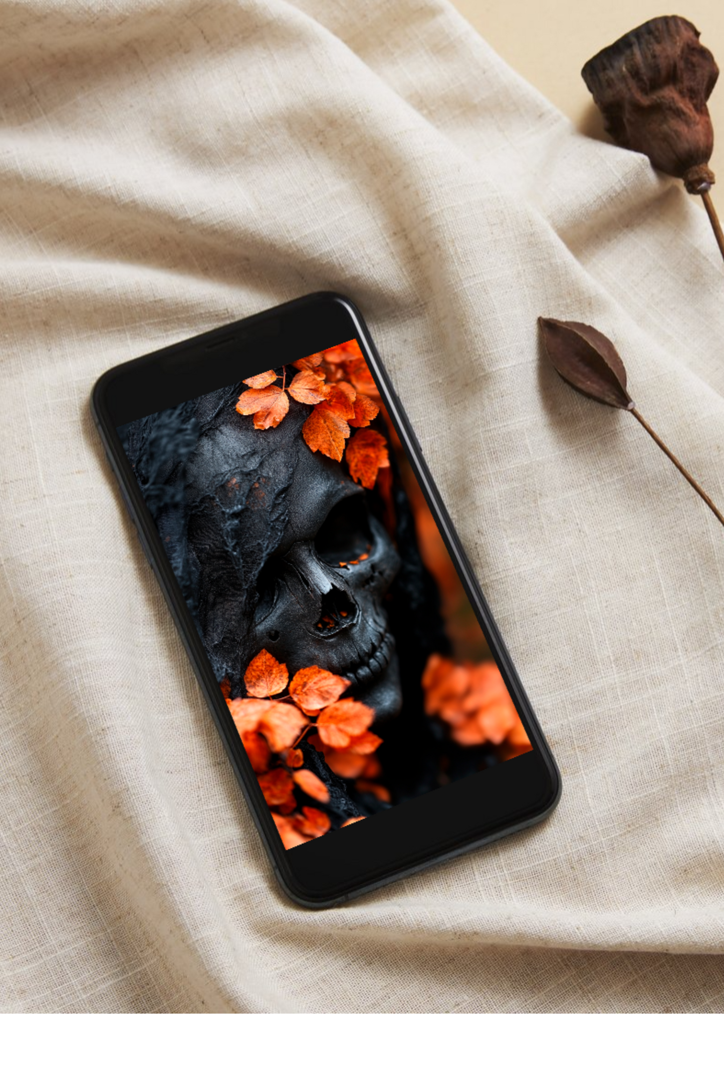 Halloween scull 03. Mobile wallpaper