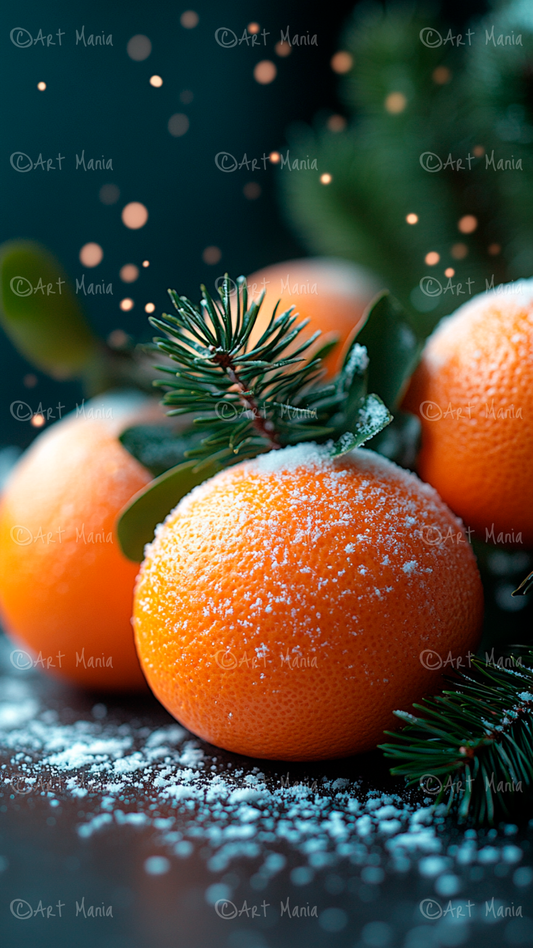 Winter flavors. Mobile wallpaper