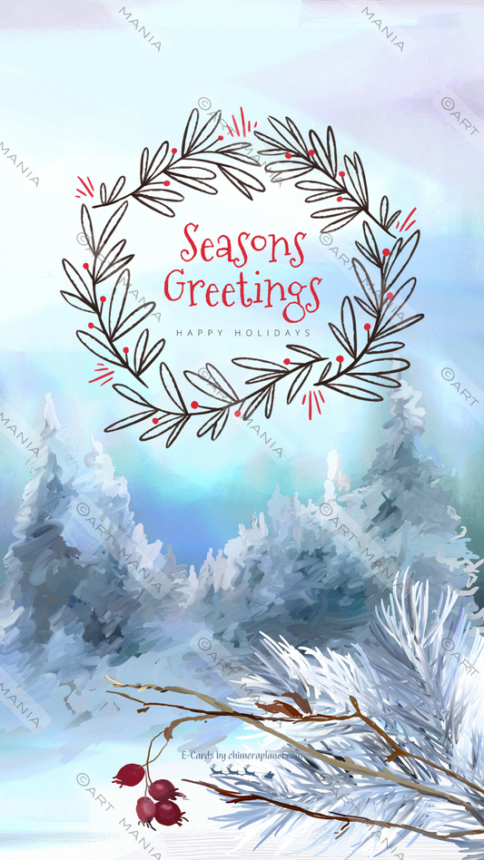 Christmas wishes. E-Card