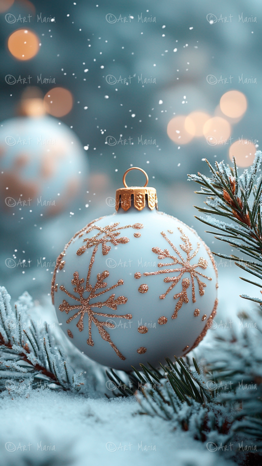 Christmas ball. Mobile wallpaper