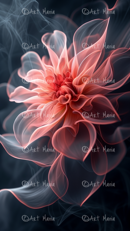 Airy flower. Mobile wallpaper