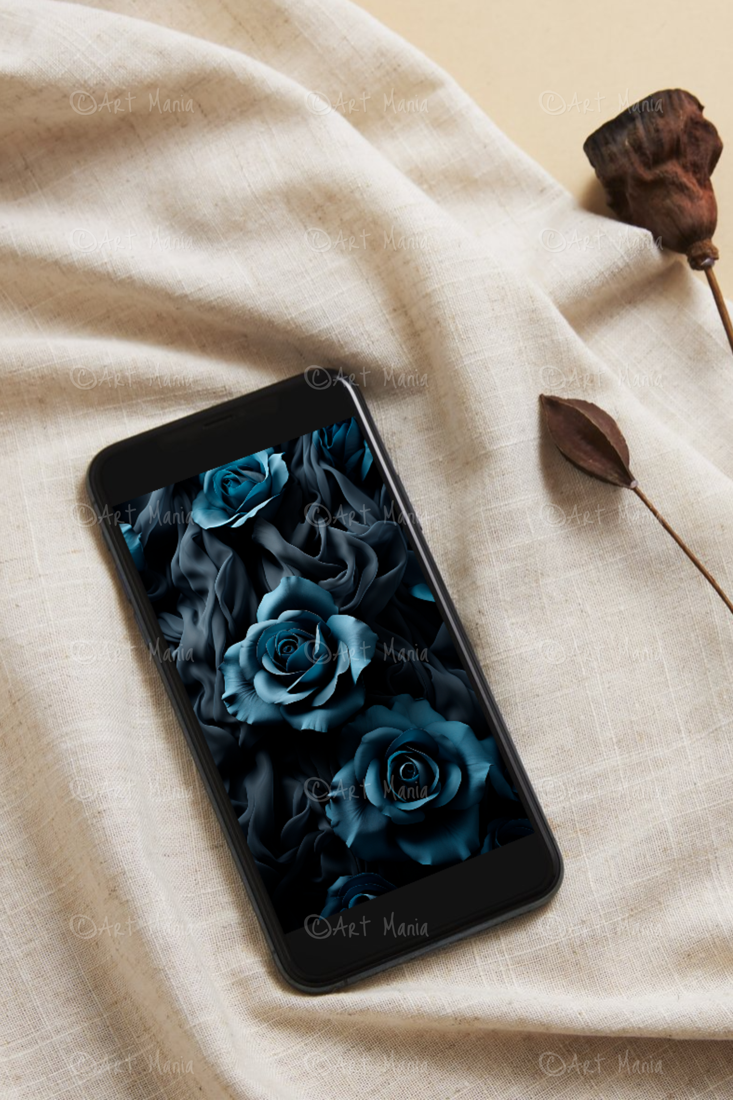 Dark roses. Mobile wallpaper