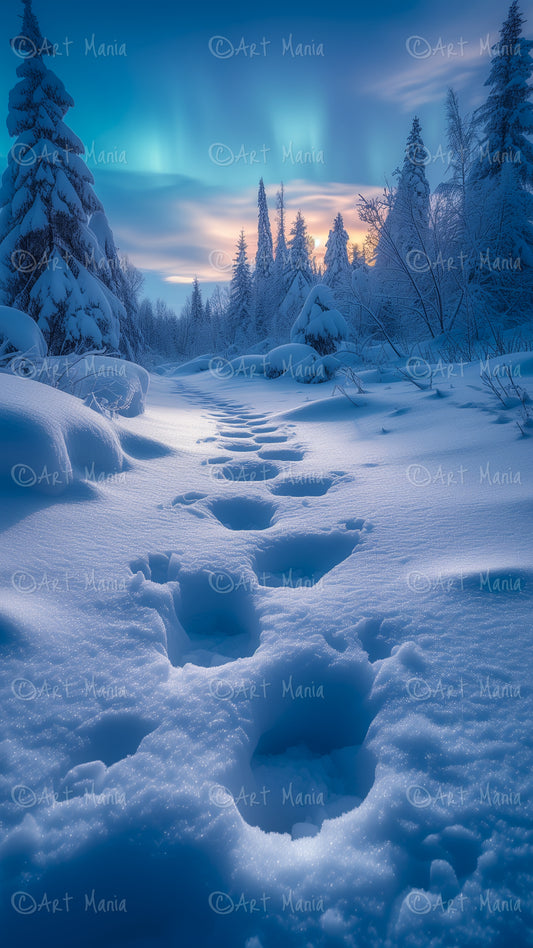 Winter magic. Mobile wallpaper