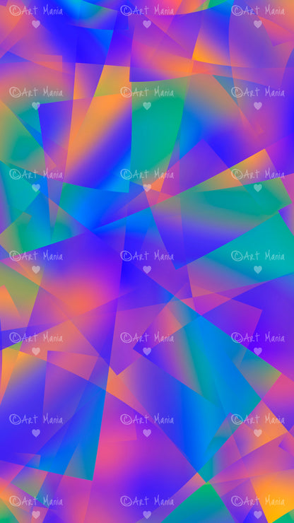 Colorful Pattern. Mobile wallpapers. Set of 3 Images