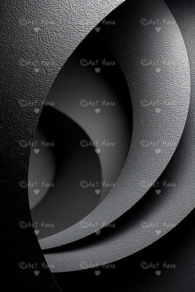 Black abstract shapes