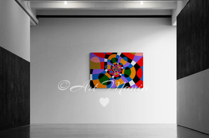 Colorful geometry. Print Under Acrylic Glass