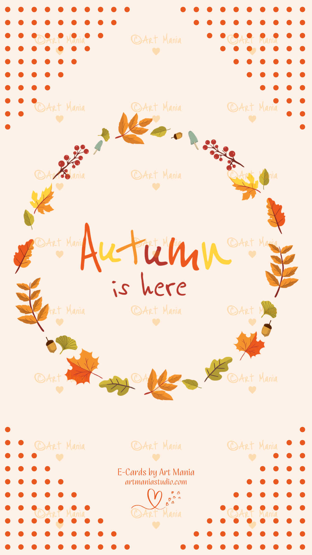 Autumn is here. E-Card