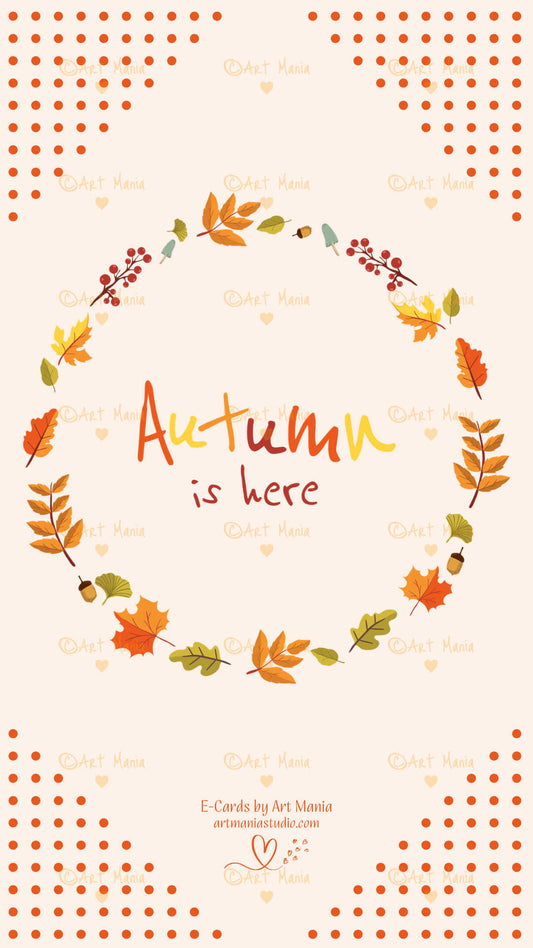 Autumn is here. E-Card
