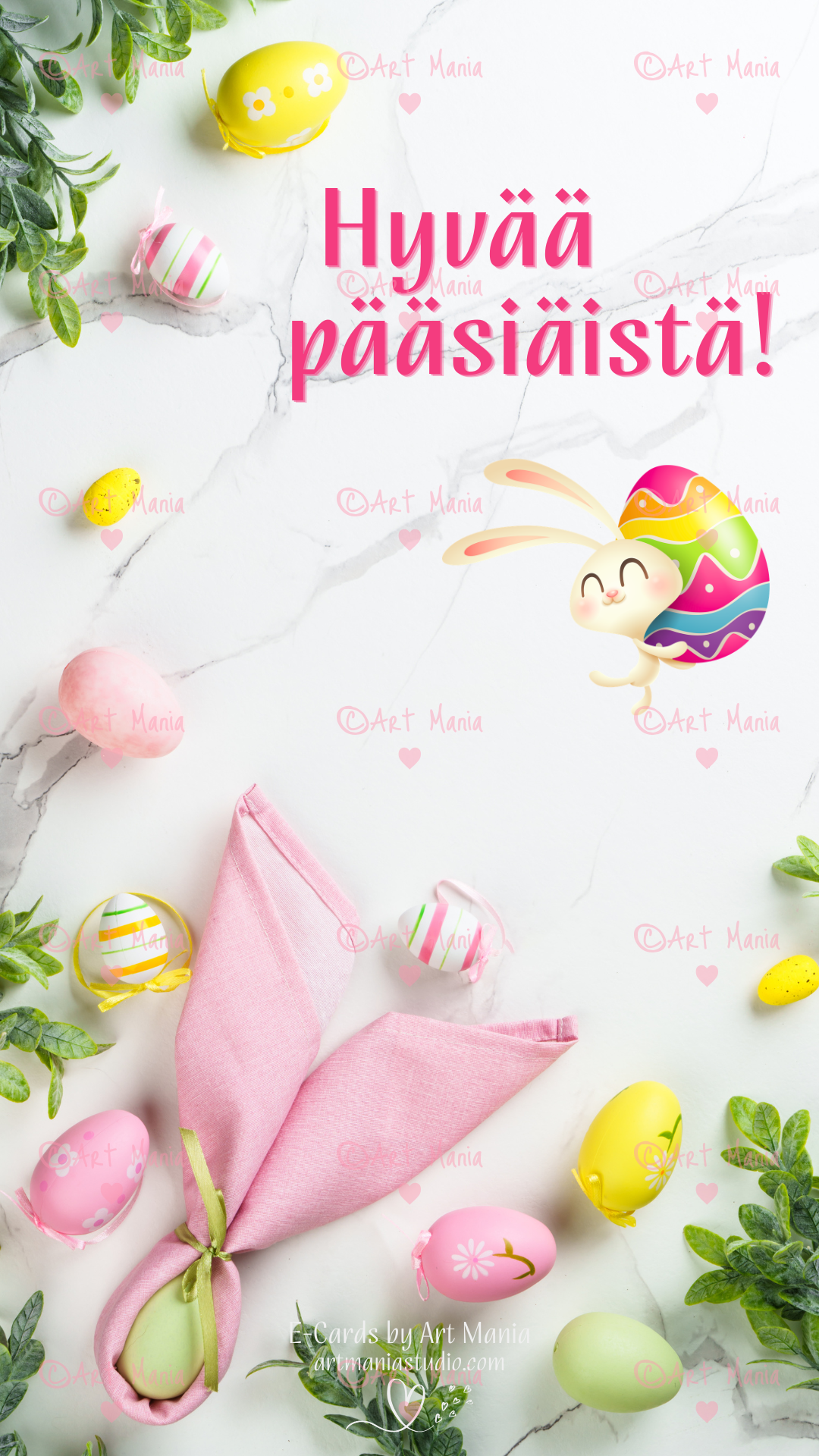 We wish you a Happy Easter. E-Card