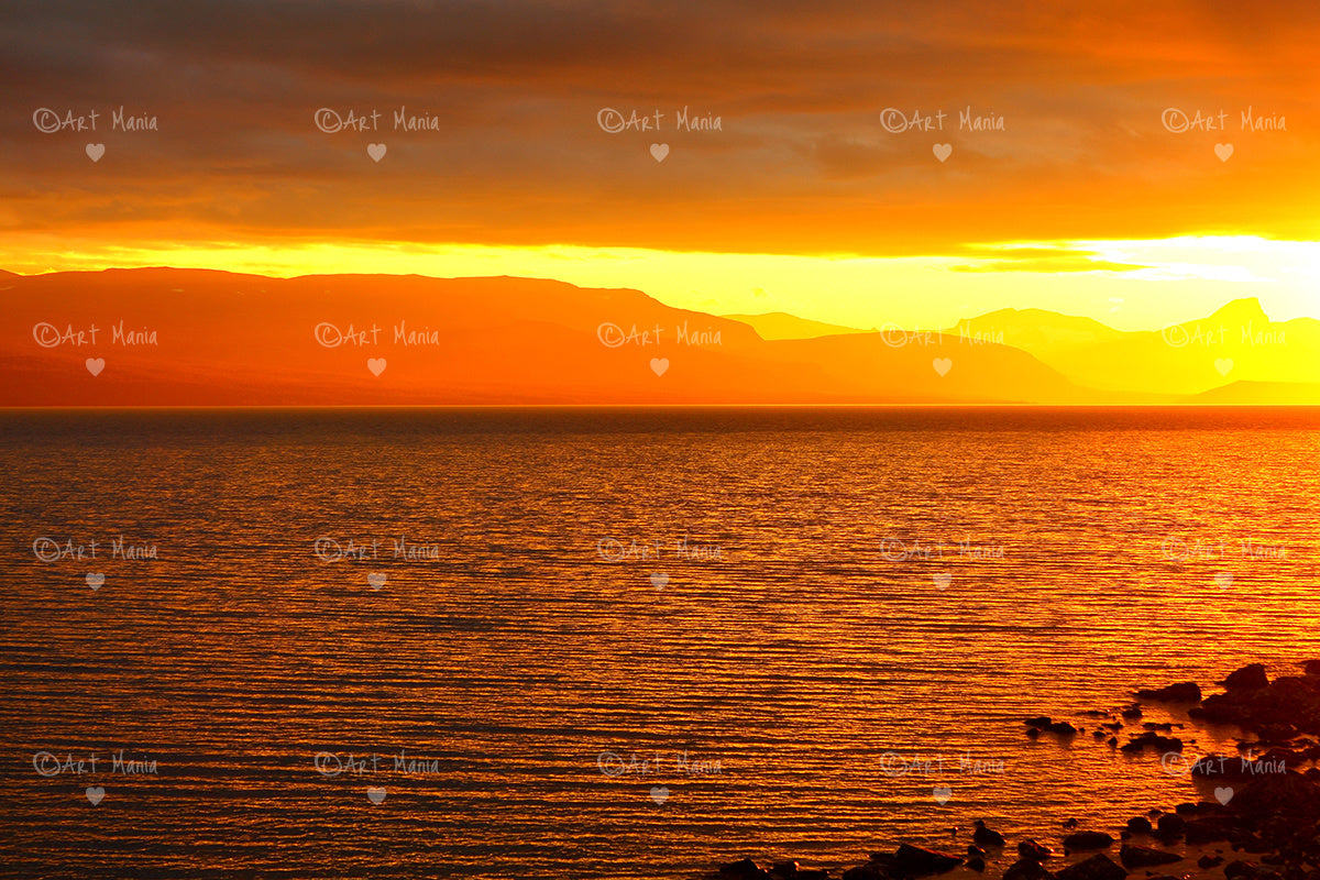 Arctic magic sunset