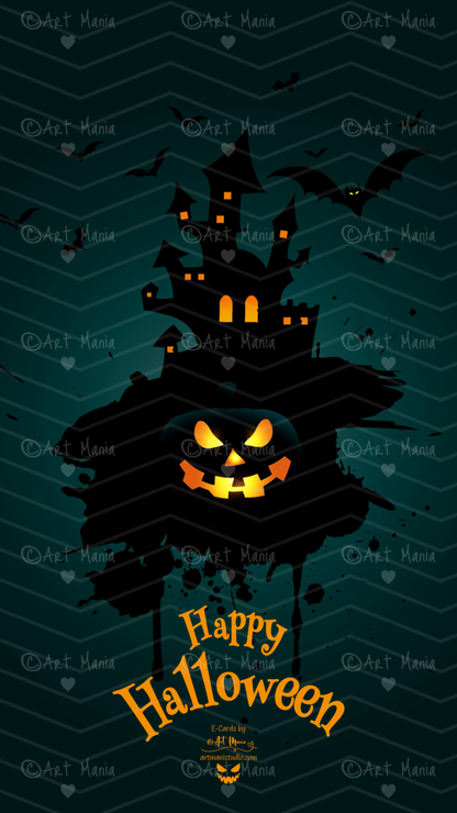 Halloween night. E-Card