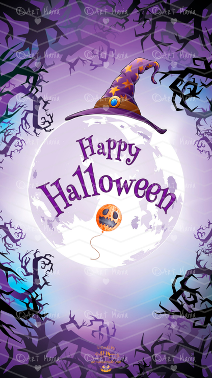 Happy Halloween. Violet E-Card