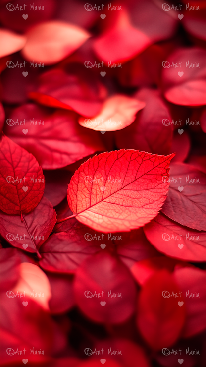 Autumn leaves. Mobile wallpapers. Set of 3 Images