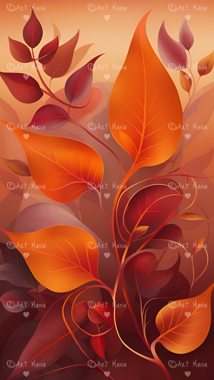 Autumn. Mobile wallpapers. Set of 3 Images