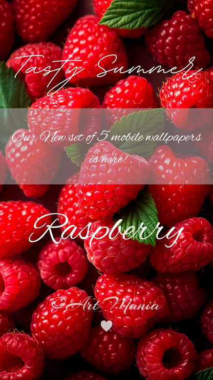 Tasty summer. Mobile wallpapers.  Set of 5 Images