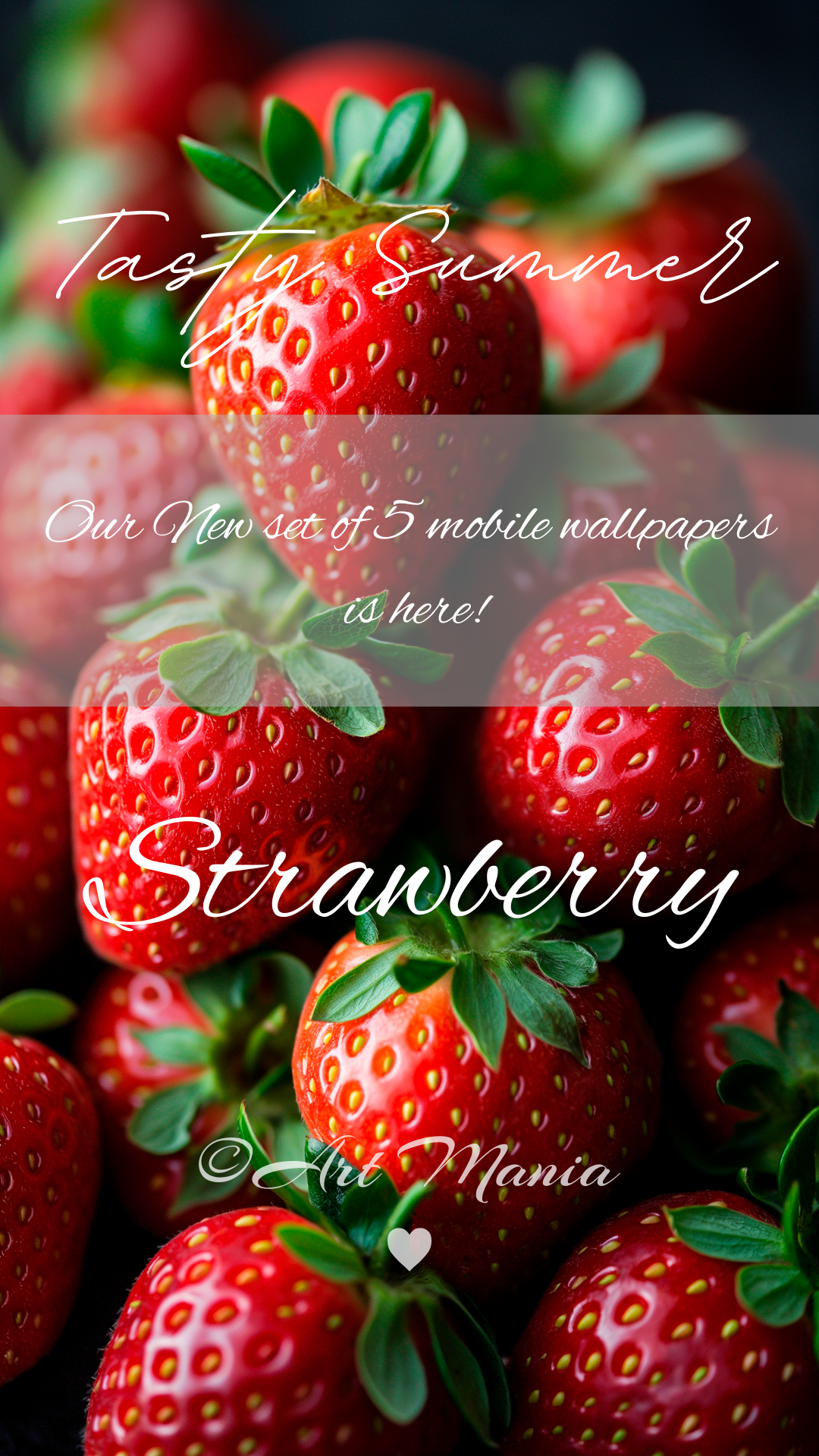 Mobile wallpapers. Tasty summer. Set of 5 pcs