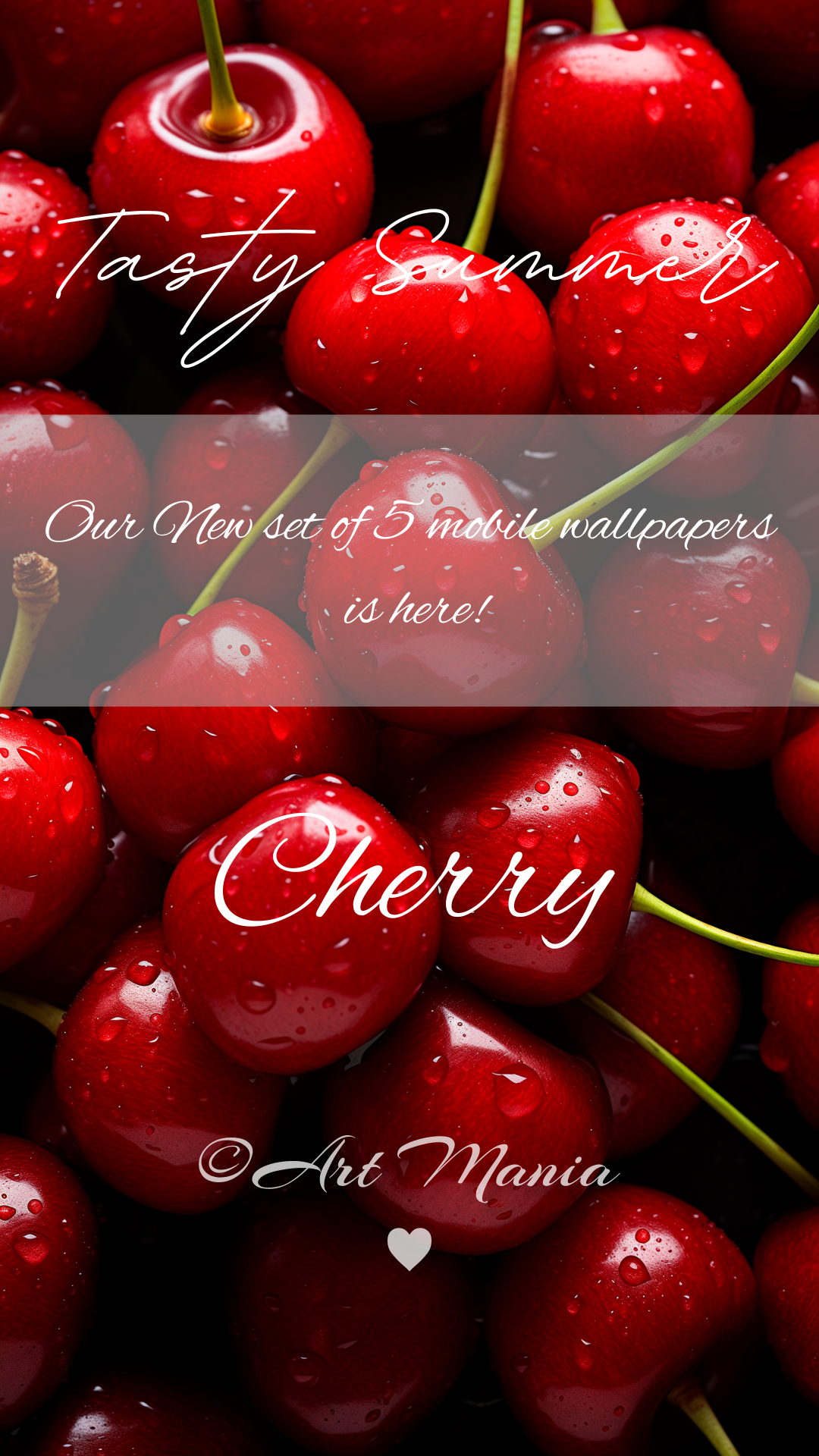 Mobile wallpapers. Tasty summer. Set of 5 pcs