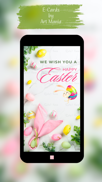 We wish you a Happy Easter. E-Card