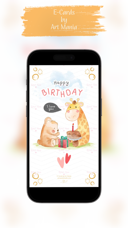I love you. Birthday E-Card