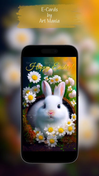 White rabbit. E-Card