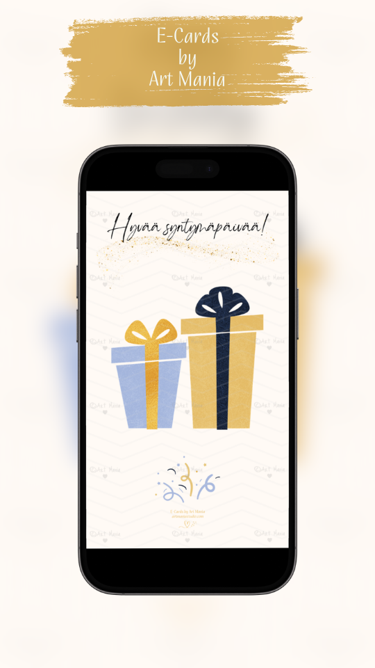 Elegant Happy Birthday E-Card