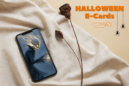 Halloween Monster. Animated E-Card