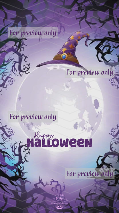 Happy Halloween. Violet E-Card
